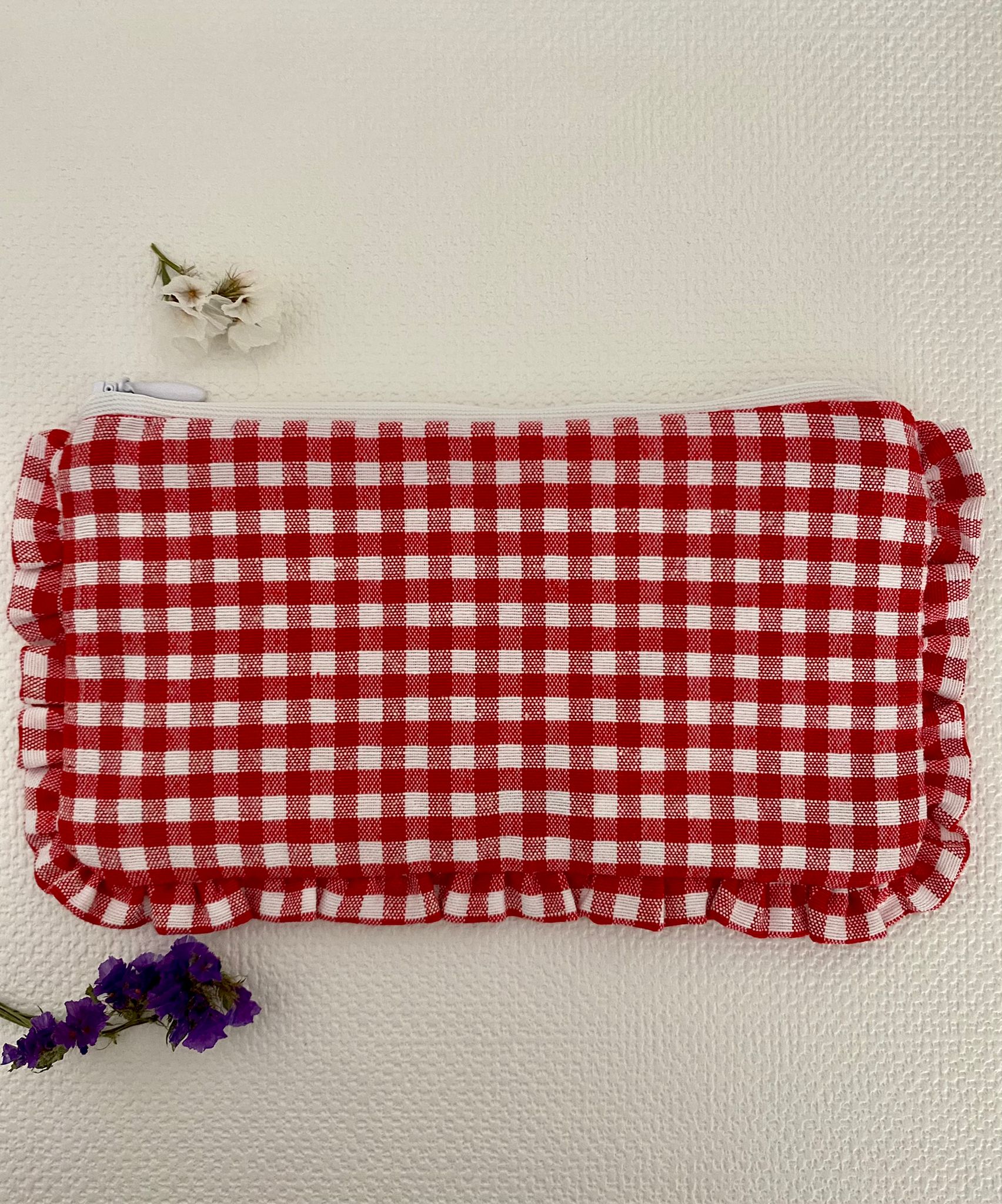 MONEDERO VICHY ROJO VOLANTES por 12.95€ - Hidhashop